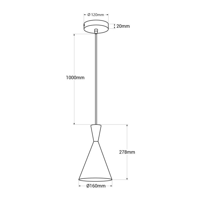 Nordic metal and wood pendant light "Exan"