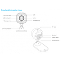 SONOFF CAM Slim Smart security camera - WIFI - 1080P - FHD - Alarm - Motion sensor