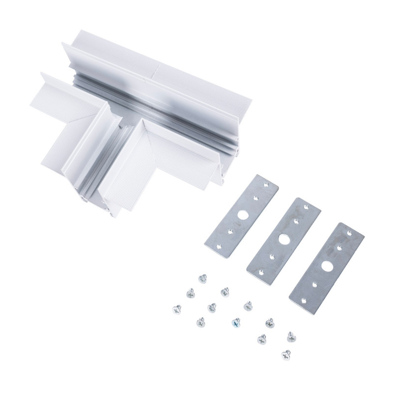 T connector for 20mm recessed magnetic tracks