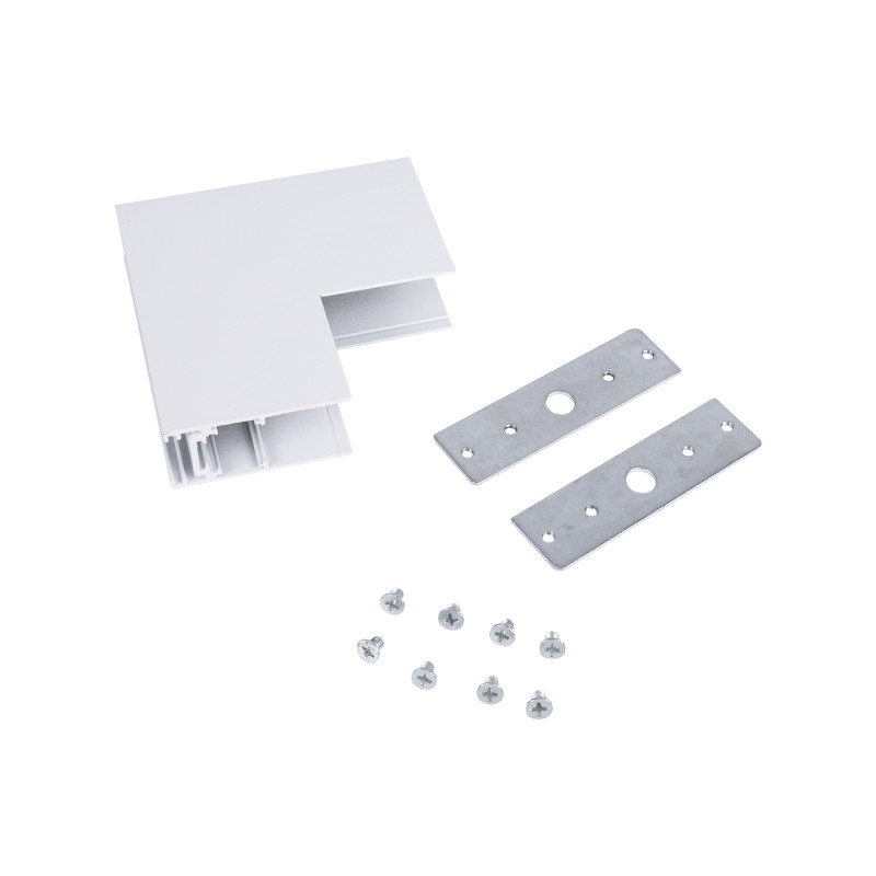 L connector for 20mm surface magnetic tracks - Vertical