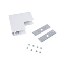 L connector for 20mm surface magnetic tracks - Vertical