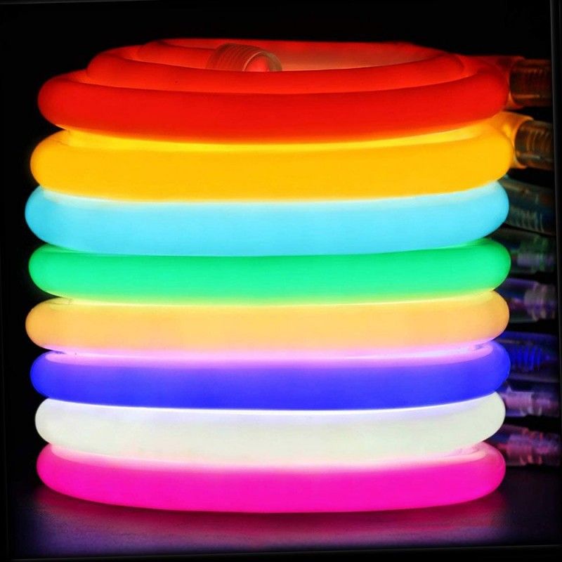 Flexible LED neon 360º circular RGB - 24 V - Ø20mm - 5 meters - 22W/m - Complete Kit - IP67