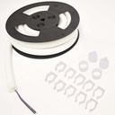 Flexible LED neon 360º circular RGB - 24 V - Ø20mm - 5 meters - 22W/m - Complete Kit - IP67