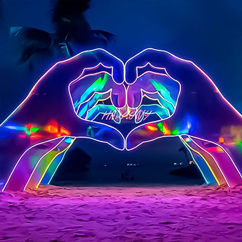 Flexible LED neon 360º circular RGB - 24 V - Ø20mm - 5 meters - 22W/m - Complete Kit - IP67