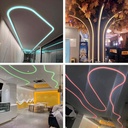 Flexible LED neon 360º circular RGB - 24 V - Ø20mm - 5 meters - 22W/m - Complete Kit - IP67