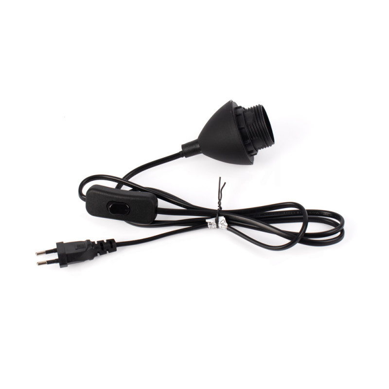 Table Lamp Cable - E27 Socket, switch, and plug - 1.3 m