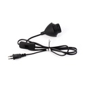 Table Lamp Cable - E27 Socket, switch, and plug - 1.3 m