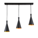 Metal pendant lamp "Solvang Triple".
