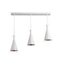 Metal pendant lamp "Solvang Triple".