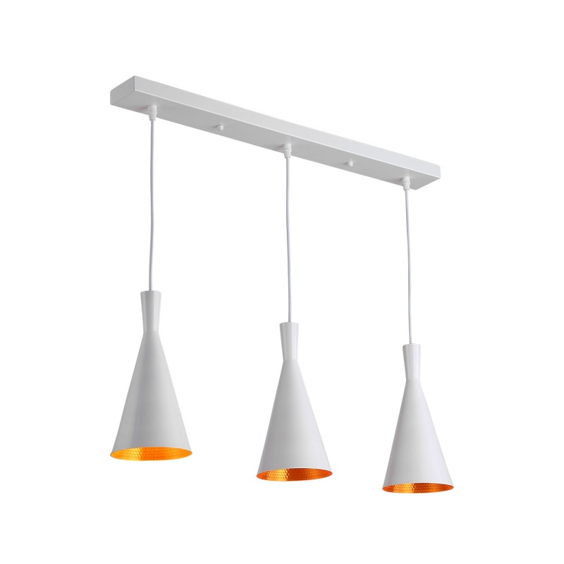 Metal pendant lamp "Solvang Triple".