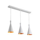 Metal pendant lamp "Solvang Triple".