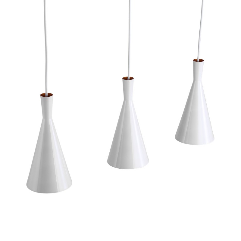 Metal pendant lamp "Solvang Triple".