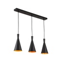 Metal pendant lamp "Solvang Triple".