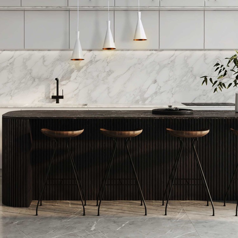 Metal pendant lamp "Solvang Triple".