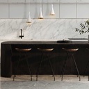 Metal pendant lamp "Solvang Triple".