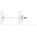 METAL CLAMP FOR FASTENING FLEXIBLE PROFILE 18X6MM