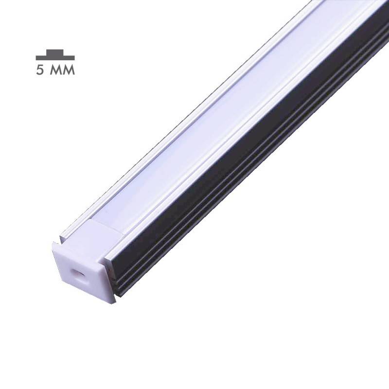 Aluminum profile 8X12mm surface for 5mm LED strip (2m)