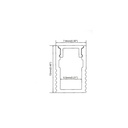 Aluminum profile 8X12mm surface for 5mm LED strip (2m)