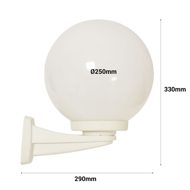 FUMAGALLI "Nardo/G250" outdoor wall sphere wall lamp - E27