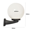 FUMAGALLI "Nardo/G250" outdoor wall sphere wall lamp - E27