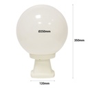 FUMAGALLI "Disma/G250" opal spherical floor lamp - E27