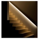 Recessed aluminum profile for LED strip - 13x12mm - LED strips ≤5mm - 2 meters