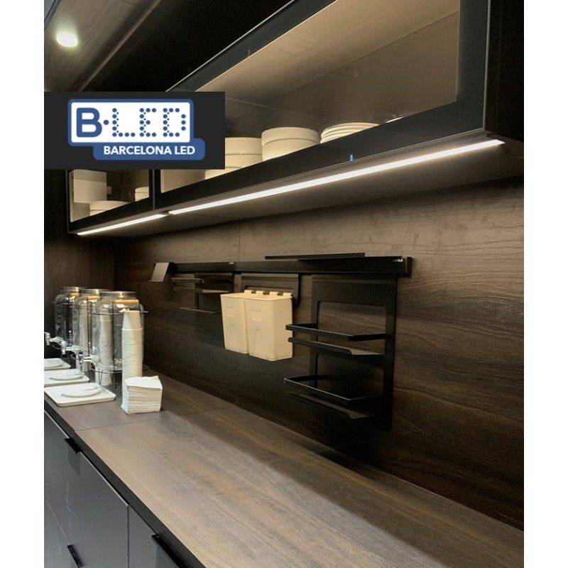 Recessed aluminum profile for LED strip - 13x12mm - LED strips ≤5mm - 2 meters