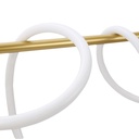 Corda" modern neon undulating pendant lamp - 360º - 45W - 3000K