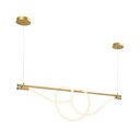 Corda" modern neon undulating pendant lamp - 360º - 45W - 3000K