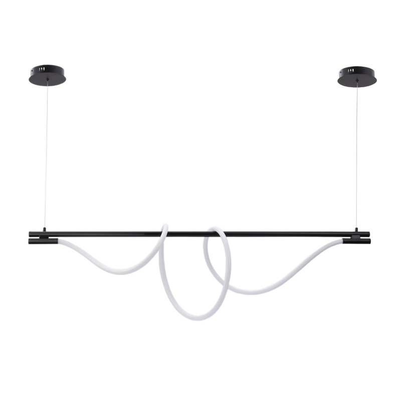 Corda" modern neon undulating pendant lamp - 360º - 45W - 3000K