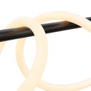 Corda" modern neon undulating pendant lamp - 360º - 45W - 3000K