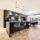 Corda" modern neon undulating pendant lamp - 360º - 45W - 3000K