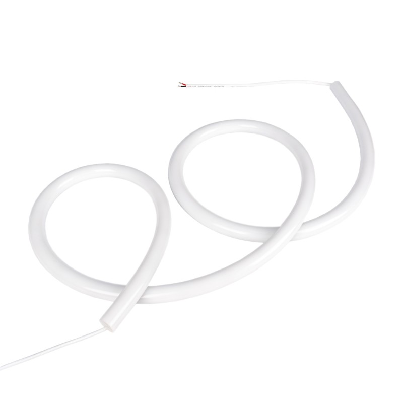 Flexible LED neon 360º circular - Ø22mm - 2 meters - 24V DC - 240Ch/m - 19,2W/m - IP65