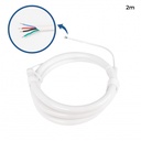 Flexible LED neon 360º circular RGB - Ø22mm - 2 meters - 24V DC- 240Ch/m - 28W/m - IP65