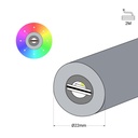 Flexible LED neon 360º circular RGB - Ø22mm - 2 meters - 24V DC- 240Ch/m - 28W/m - IP65