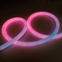 Intelligent RGB flexible LED neon IC - 360º circular - Ø22mm - 2 meters - 12V DC - 28W/m - IP65