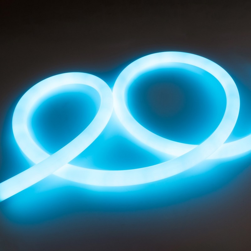 Flexible LED neon 360º circular RGB - Ø22mm - 5 meters - 24V DC- 240Ch/m - 28W/m - IP65