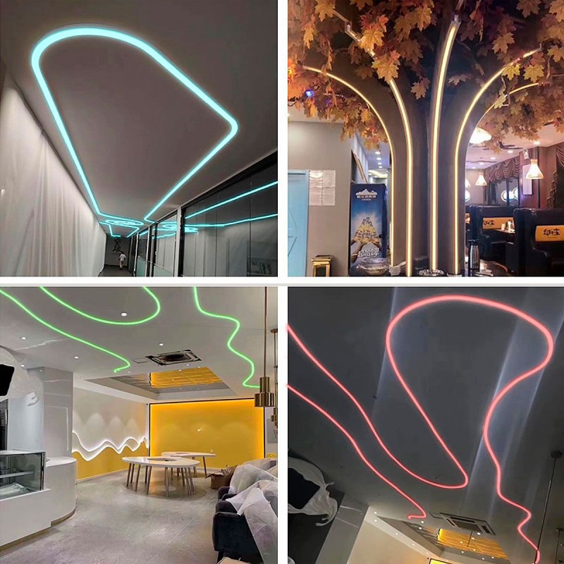 Flexible LED neon 360º circular RGB - Ø22mm - 5 meters - 24V DC- 240Ch/m - 28W/m - IP65