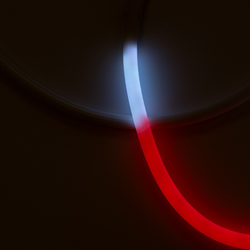 Intelligent RGB flexible LED neon IC - 360º circular - Ø22mm - 4 meters - 12V DC - 28W/m - IP65