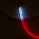 Intelligent RGB flexible LED neon IC - 360º circular - Ø22mm - 4 meters - 12V DC - 28W/m - IP65