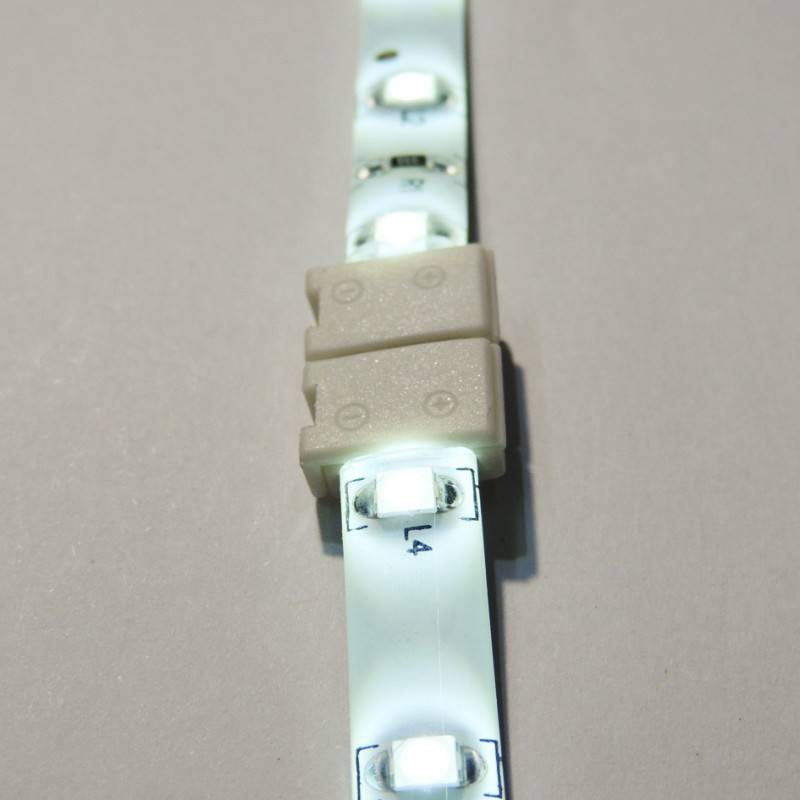 Connector for LED strips 12V single color 8mm direct without cable