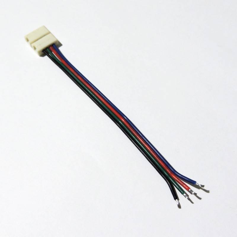 LED Strip Connector 12V RGB 1 cm to wire