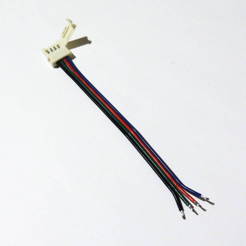 LED Strip Connector 12V RGB 1 cm to wire