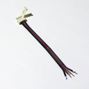 LED Strip Connector 12V RGB 1 cm to wire