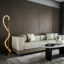 Corda" modern neon undulating floor lamp - 360º - Dimmable - 30W - 3000K