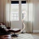 Corda" modern neon undulating floor lamp - 360º - Dimmable - 30W - 3000K