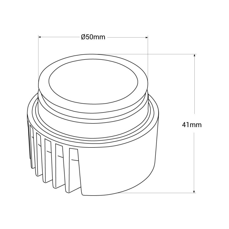 7W LED module for MR16/GU10 downlight ring - 45º - CRI 90