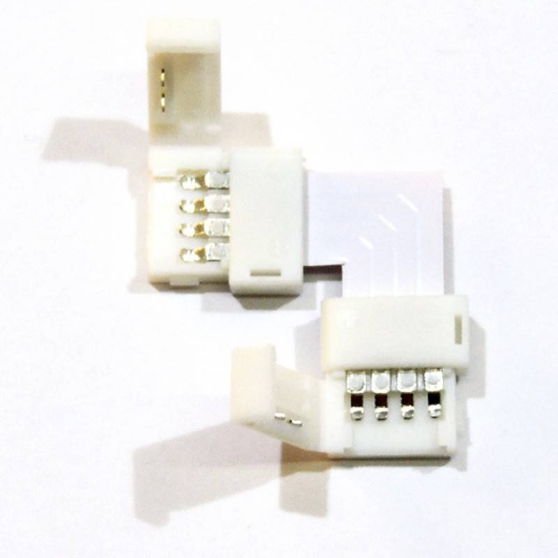 Connector for LED Strips 12V RGB 10mm for 90° corners