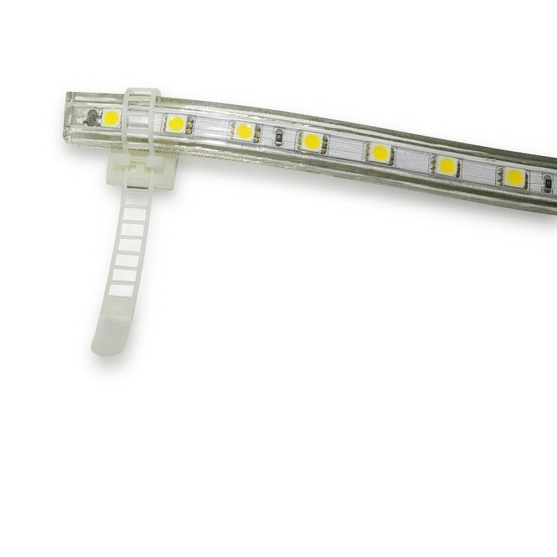 Plastic cable tie for LED Strips with 3M adhesive base