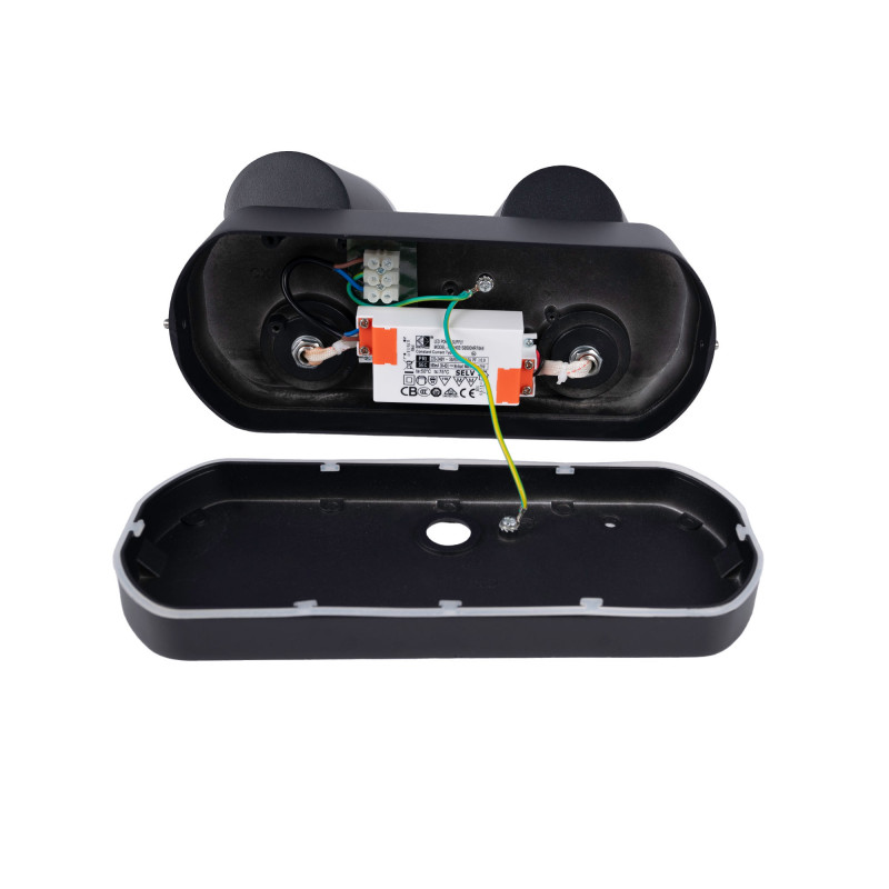 Double outdoor wall light "Tura" - 20,5W - Adjustable - 3000K - IP54